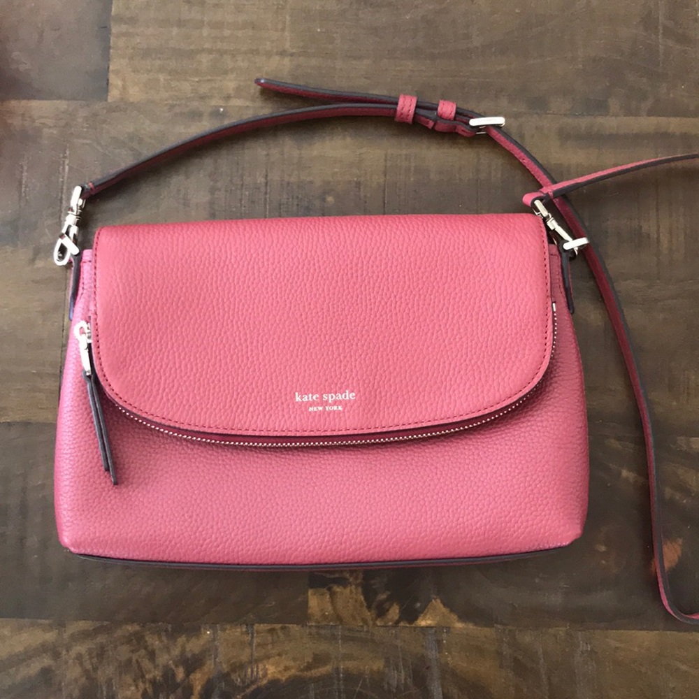 NWOT Kate Spade Large Polly in Red Jasper
